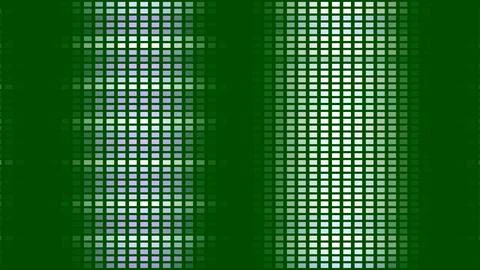 Close-up of a digital LED display screen showing green data patterns. Modern Stock Illustration