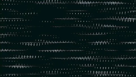 Close-up of a digital number display with binary code and glowing LED lights Stock Illustration