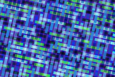 Close-up of digital pixelated abstract pattern in blue Stock Photos