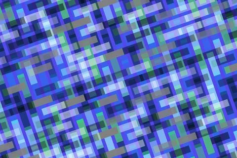 Close-up of a digital pixelated blue and purple mosaic Stock Illustration