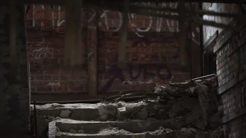 Close up of dilapidated building Stock Footage 188936280