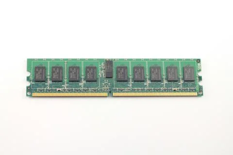 Close up of dimm memory from pc Stock Photos