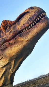 A close up of a dinosaur Stock Photos