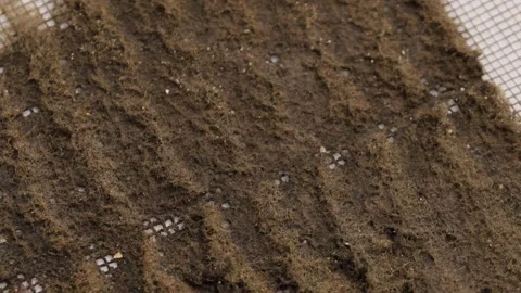 Close up of dirty ventilation grille clogged with heavy dust Stock Footage 317810100