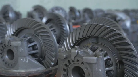 Close up display of dozen terminators in a room 2 Stock Footage 97243588