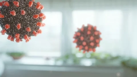 Close-up of dissolving virus under microscope., SARS-CoV-2 COVID-19 pandemic. Stock Footage 158135896