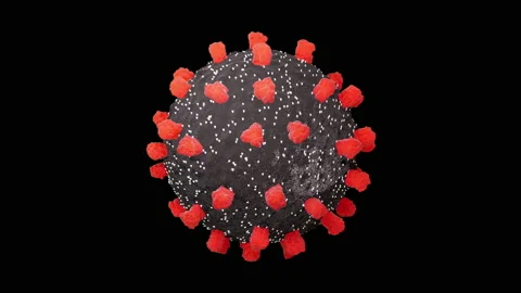 Close-up of dissolving virus under microscope., SARS-CoV-2 COVID-19. Stock Footage 158468176