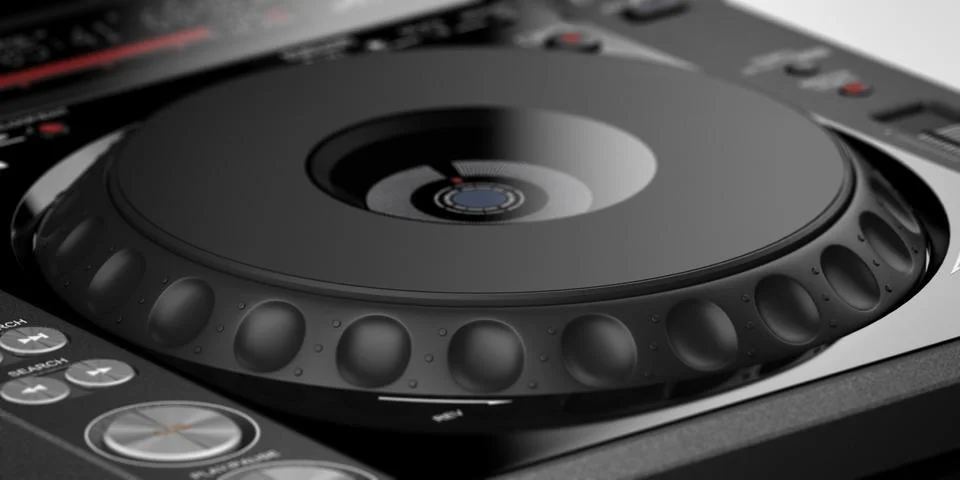 Close up of dj mixer 스톡 일러스트