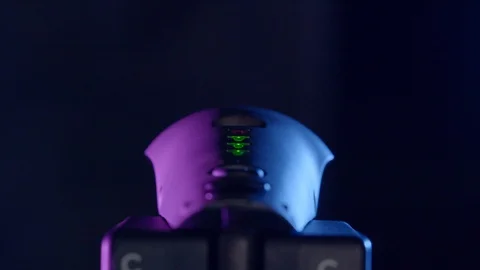 Close-up of DJI Inspire 2 drone with flashing light in cinematic setting  with Stock Footage 129316727