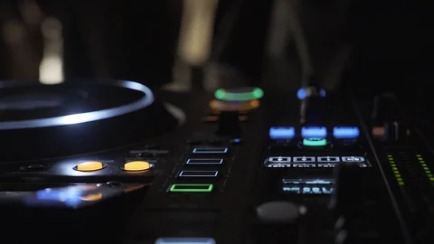 Close up of DJ's hands Stock Footage 102140693