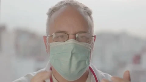 Close up of doctor clapping their hands to celebrate the success of treatment. Stock Footage 145883717