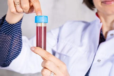 Close-up of a doctor gloves working in a testing laboratory Stock Photos