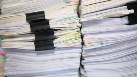 Close-up documents papers Stock Footage 148751204