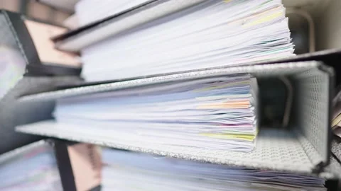 Close-up documents papers Stock Footage 148751674