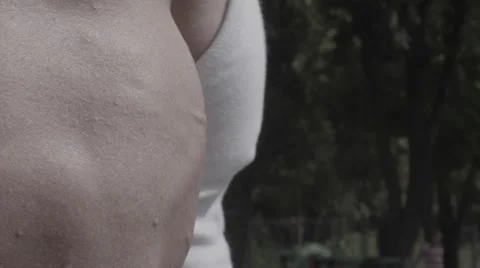 Close up of doing biceps curl (BMCC 2.5K - 2400x1350) Stock Footage 47957380