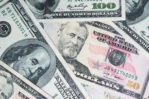 Close dollar bills background Stock Photos