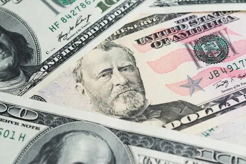Close dollar bills background Stock Photos