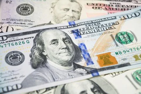 Close dollar bills background Stock Photos
