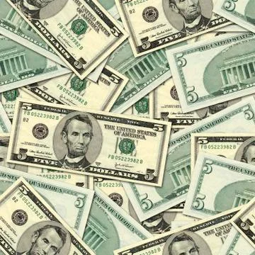 Close up of  dollar bills texture Stock Photos