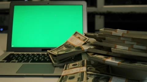 Close up dollars banknote bundle 100 USD money. Stock Footage 248101453