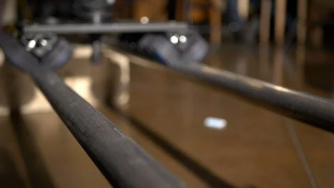 Close up of a dolly with a video camera during a video production shoot. Stock Footage 99426038