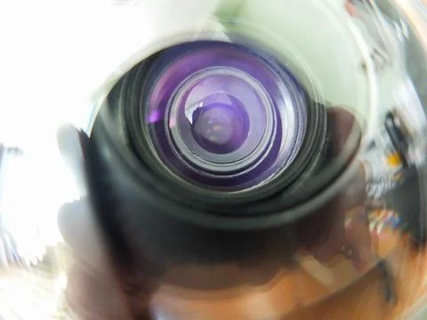 Close-up dome video camera Stock Photos