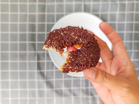 Close up donut Foto stock