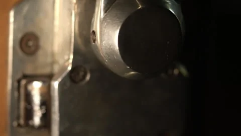Close-up of a door bolt. Stock Footage 311240688
