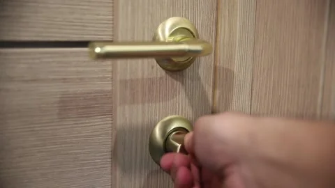 Close the door Stock Footage 237037756