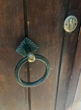 Close up of a door knocker 스톡 사진