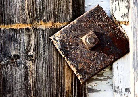 Close up door latch Stock Photos