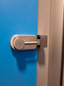 Close up of a door lock bolt Stock Photos