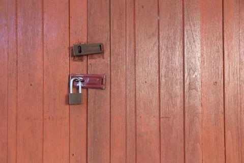Close up of door locked. Stock Photos