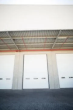 Close doors of warehouse Ilustración de archivo