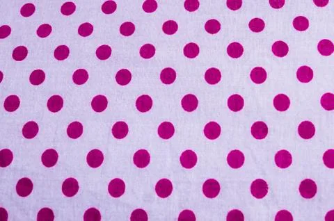 Close up dotted block circular geometric shape cotton print of red color fabr Stock Photos