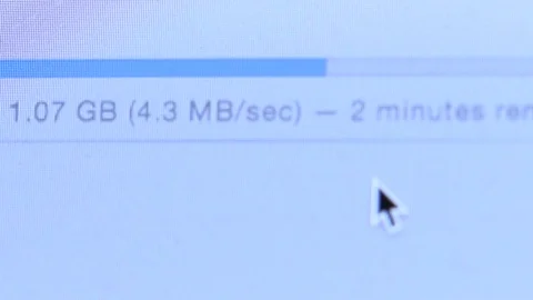 Close up of a download progress bar 動画素材 88488279