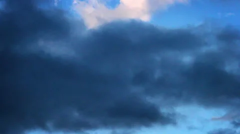 Close Up Dramatic Stormy Sky (Time-Lapse) Stock Footage 32903946