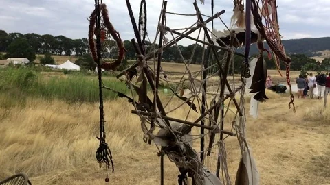 Close up of dream catcher Video stock 73531151