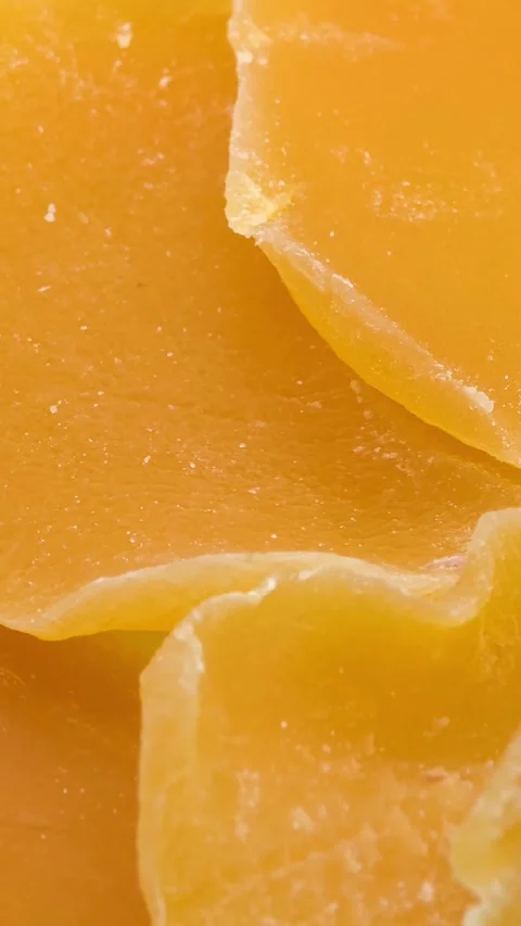 Close-up of dried apricot slices Stock Footage 328346286