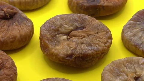 Close-up of dried fig seeds Stock Footage 328345810