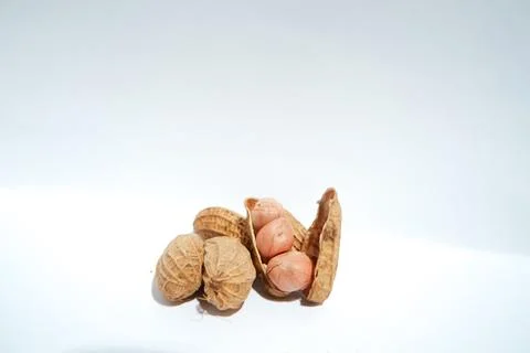 Close up of dried peanut Foto stock