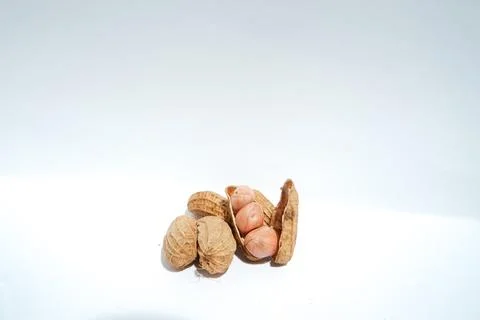 Close up of dried peanut Foto stock