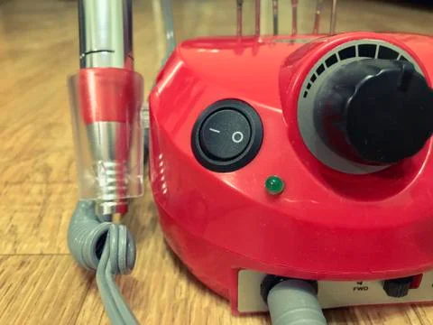 Close-up drill machine for processing nails №5 写真素材