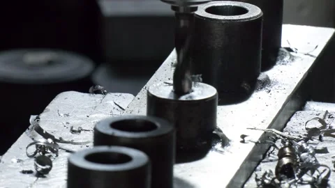 Close up of a Drill With Metal Shavings. Video stock 309168510