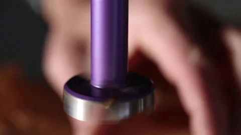 Close up of drilling a hole through wood plank Stock-Footage 73783889