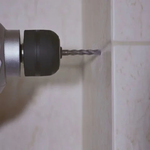 Close up drilling wall Stock Footage 69120479