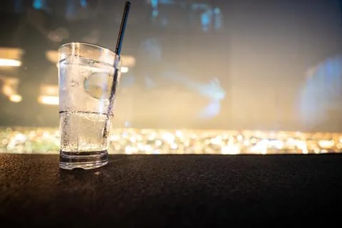 Close-Up Of Drink On Retaining Wall Stock Photos