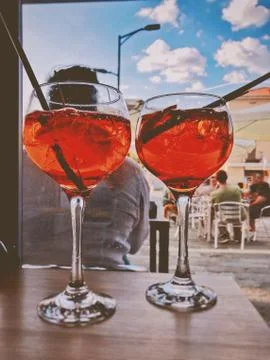 Close-Up Of Drink On Table Stock Photos