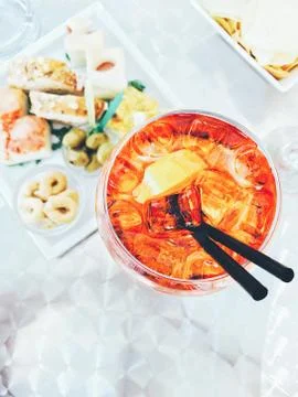 Close-Up Of Drink On Table Foto stock
