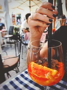 Close-Up Of Drink On Table Stock Photos